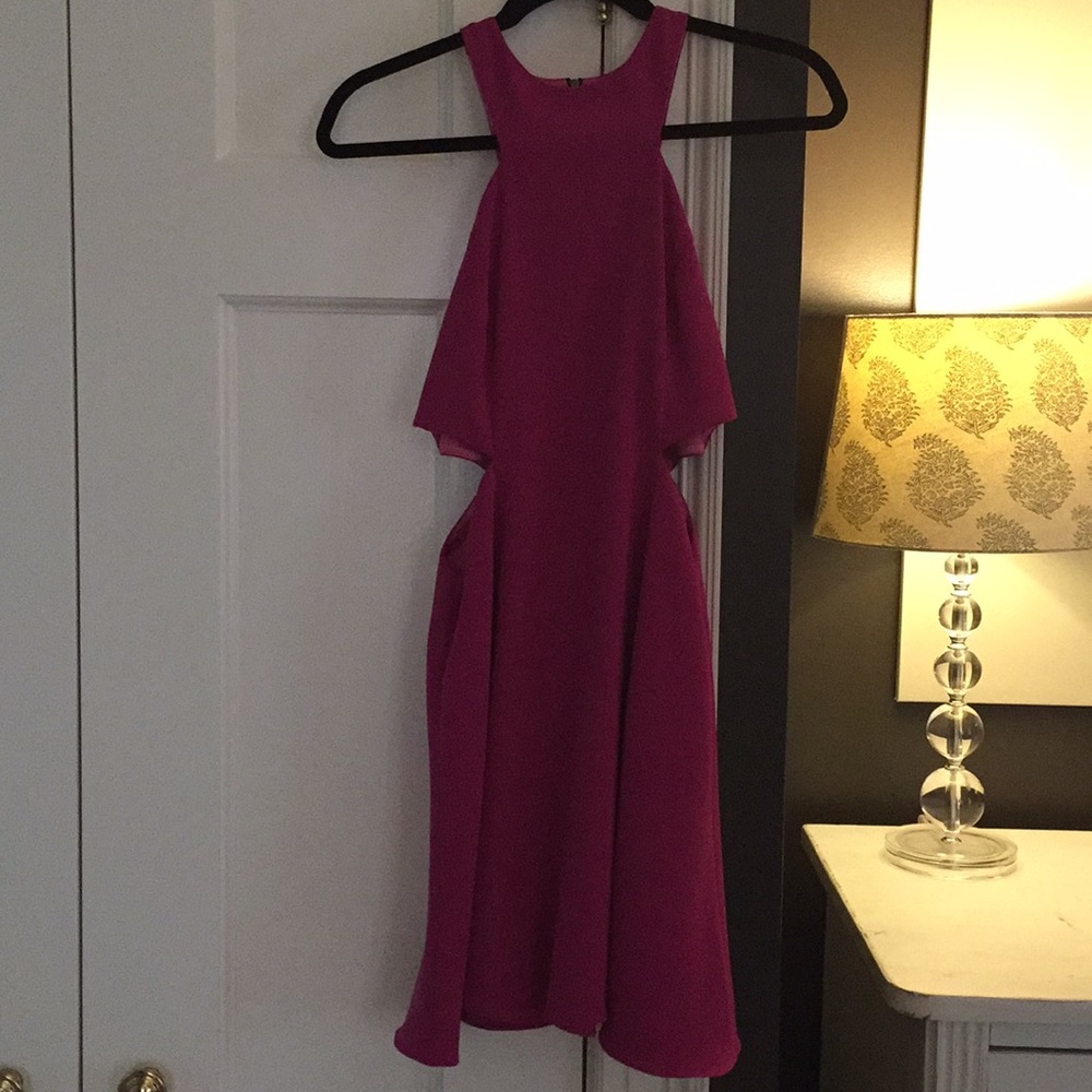 JAYGODFREY Hot Pink Cutout Dress